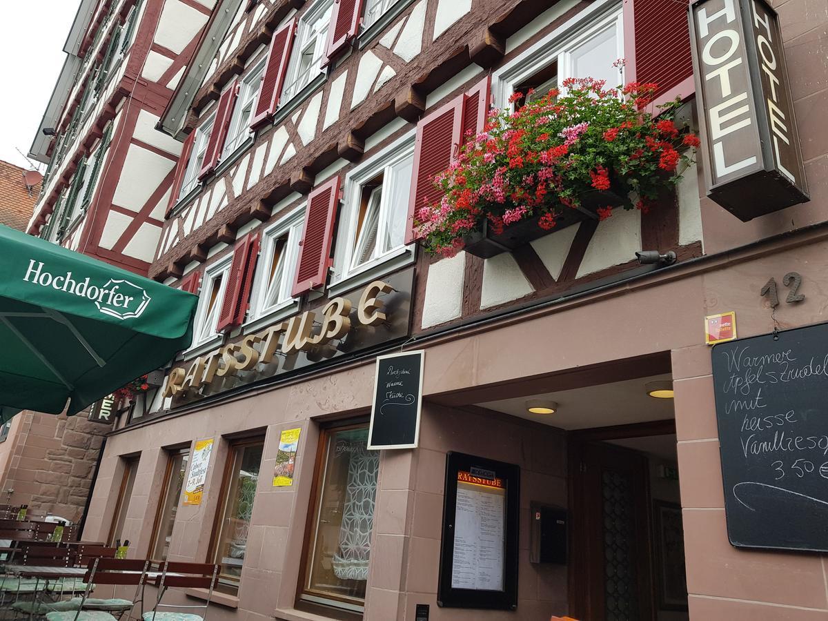 Hotel-Restaurant Ratsstube Calw Bagian luar foto